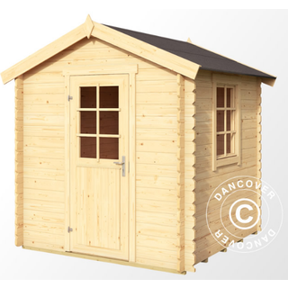 Redskabsskur Redskabsrum Haveskur i træ Lyon 2x2x2,34m, 28mm,3,78m²,Natur