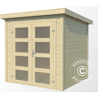 Redskabsskur Redskabsrum Haveskur i træ Torrent 2x2,5x2,11m, 28mm,4,75m²,Natur