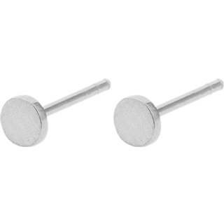 Mini Coin Earsticks silver, runde sølv ørestikker