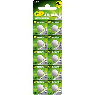 GP 76A-C10/ LR44/ LR1154/ AG13 knapcellebatteri- 10 Pakke