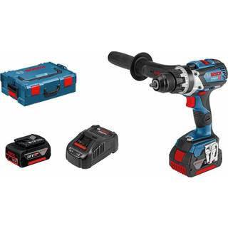 BOSCH GSR 18V-110 C Bore-/skruemaskine 110Nm, brushless + L-Boxx +2x batterier ProCORE, 18V, 4Ah + oplader