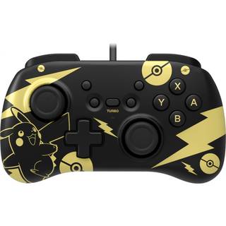 HORI PAD Mini - Pokémon: Pikachu Black & Gold - Wired Controller - Nintendo Switch