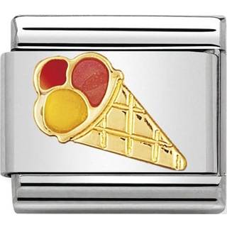 Nomination Classic - FUN Edelstahl, Email und 18K-Gold (Eis) - gold