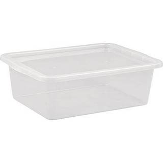 Basic plastboks inkl låg, 30 liter, Klar