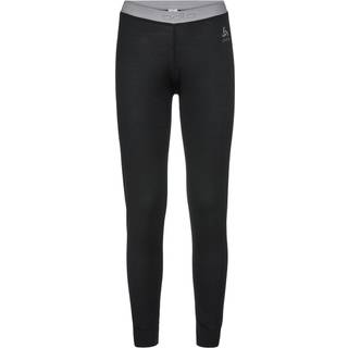 Odlo Women's Natural 100% Merino Warm Baselayer Pants - Sort-X small
