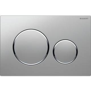 Geberit Sigma 20 betjeningsplade - Matkrom/krom - Easy-clean