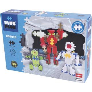 Plus-Plus Robotter, 170 stk. Plus-Plus brikker til at bygge 3 forskellige, fine robotter. Indhold: 170 brikker Instruktionsbog til at bygge 3 robotter.