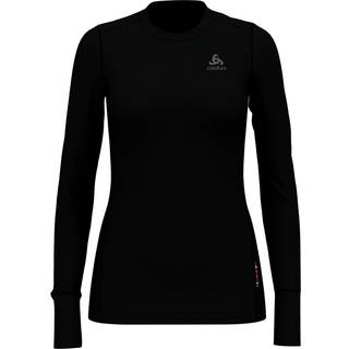 Odlo Women's Natural 100% Merino Warm Top Baselayer - Sort-X small