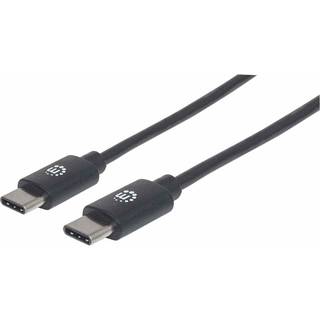MANHATTAN USB C Anschlusskabel USB2.0 C-Stecker/C-Stecker 1m