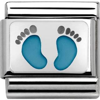 Nomination Baby Boy Footprints Charm - Blue