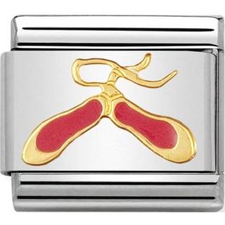 Nomination Classic - DAILY LIFE Edelstahl, Email und 18K-Gold (Ballettschuhe ROSA) - pink
