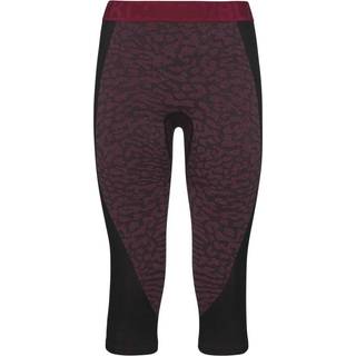 Odlo Baselayer BL 3/4 Bottom Syntetisk - Sort og rød - Small