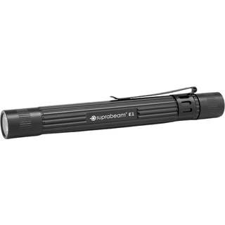 Suprabeam e1 lommelygte 2xaaa batterier aftagelig clip