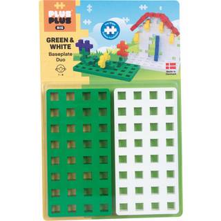 Plus-Plus BIG Baseplate / 2 pcs White/Green