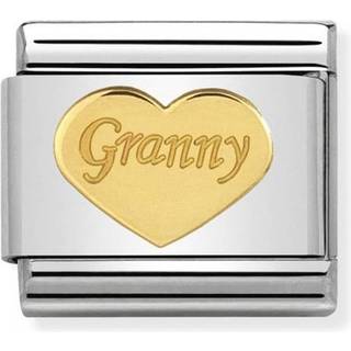 Nomination Gold Granny Heart Charm