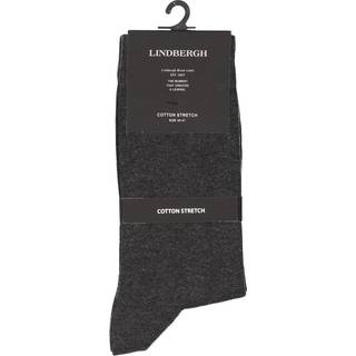 Lindbergh bomuldsstrømper i charcoal til herre