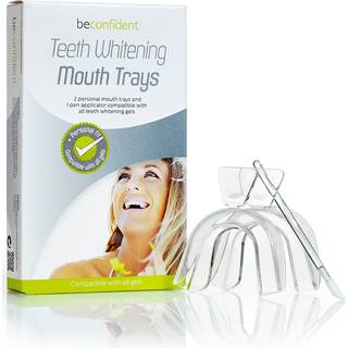 Beconfident Teeth Whitening Mouth Trays 2-pack with pen applicator