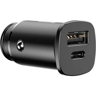 Baseus PPS Biloplader med USB and USB-C Sort