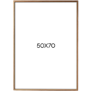 Plakatramme i træ - 50x70 cm - Egetræ