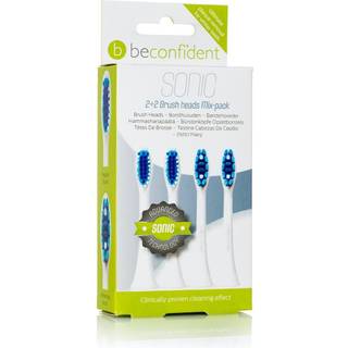 Beconfident Sonic Toothbrush Heads Mix Pack White (2 x 2 stk)