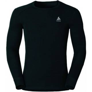Odlo Men's Syntetisk Baselayer BL TOP Crew - Sort-Small