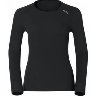 Odlo Women's Syntetisk Baselayer Top Crew - Sort-Large