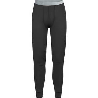 Odlo Men's Natural 100% Merino Warm Baselayer Pants - Sort-Small