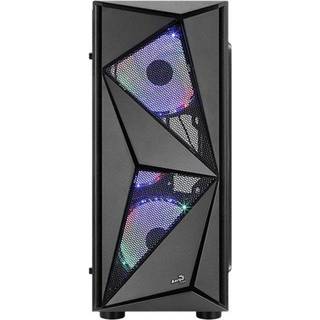 AeroCool Glider - Tempered Glass Edition - mid tower - ATX - Kabinet - Tower - Sort