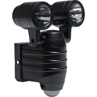 Væglampe 2x5 W LED med sensor sort - Garden