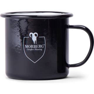 Morberg Orrefors Hunting Emaljerad Metallmugg, Svart