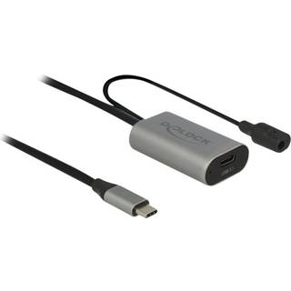 Delock Usb-forlængerkabel 5m. Usb C Usb C Sort, Grå