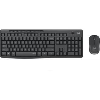 Logitech MK295 Silent - keyboard and mouse set - Italian - graphite - Tastatur & Mus sæt - Italiensk - Sort