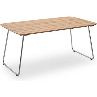 Skagerak lilium bord teak/rustfri stål 160x90x72,5cm