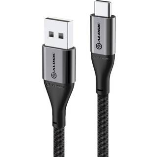 Alogic Super Ultra USB-A to USB-C Cable - Sølv 1,5 meter
