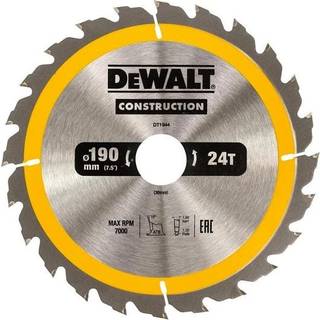 Rundsavsklinge til træ DeWalt Construction; 190x30 mm; Z24