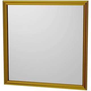 Gedser Spejl med antik guldramme, inkl. beslag til montering - 80 x 80 cm