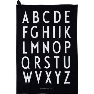 Design Letters Design Letters viskestykke 40x60 cm pakke med to styk Sort