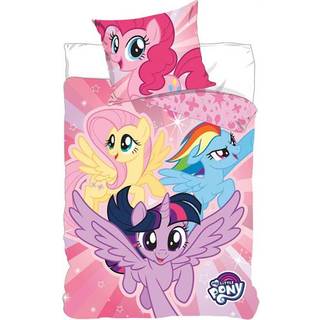 My Little pony Junior sengetøj 100x140 cm - Sengesæt My Little pony - 2 i 1 design - 100% bomuld