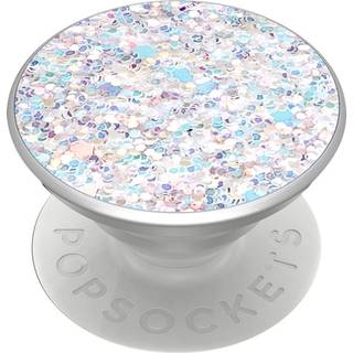 Smartphone PopSockets med standerfunktion - sparkle snow white (På lager i varehus)