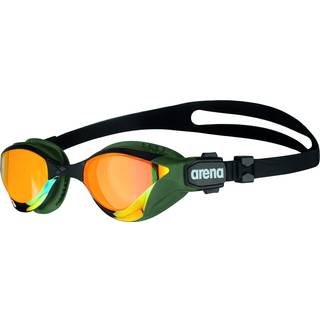 Arena Unisex voksen Cobra Tri Swimming beskyttelsesbriller til triathlon og fitness Swipe Anti-Fog Wide Vision Mirror Lens Yellow Copperarmy