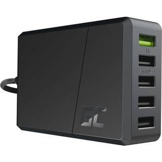 Green Cell Wall ChargeSource 5, 5xUSB, 52W, Hurtig opladning