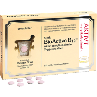 Methylcobalamin – Aktivt vitamin B12 | 60 sugetab | Pharma Nord