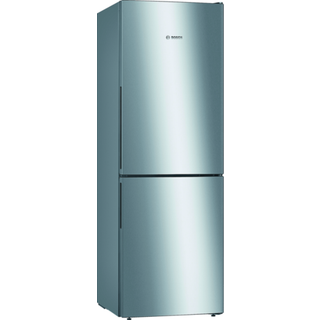 Bosch Serie 4 Køle-/fryseskab 176 x 60 cm Rustfrit stål-look KGV332LEA