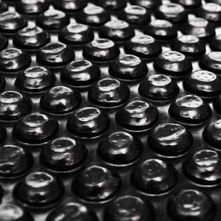 flydende soldrevet PE-poolovertræk rektangulært 10 x 5 m sort