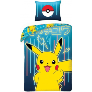 Pokémon: Sengetøj sæt, bomuld - 140 x 200 cm