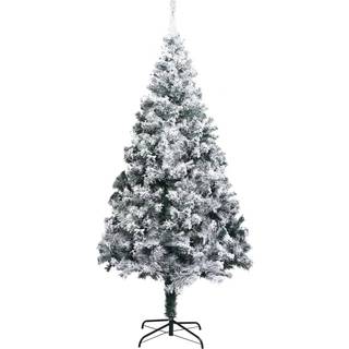 Kunstigt Juletræ Med Sne 150 Cm Pvc Grøn - 210 x 135 cm