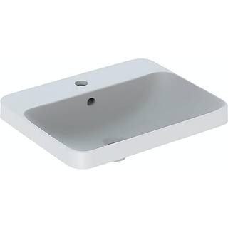 Geberit VariForm nedfældnings håndvask 55 cm, rektangulær - med KeraTect