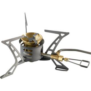 Multifuelkøkken Primus OmniLite Titanium, 2600 W + brændstofpumpe + multiværktøj + vindskærm + varmereflektor + opbevaringspose, Uden brændstof