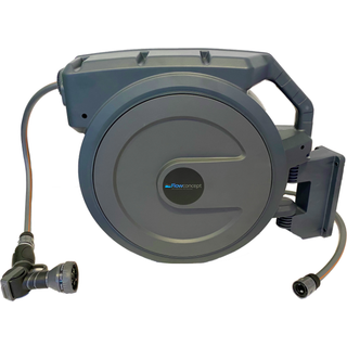 Flowconcept automatisk slangeopruller 1/2" til vand i plastboks med 40+2 m slange
