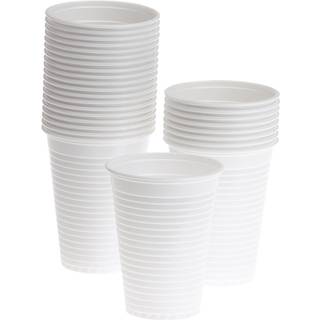 100 stk Automatbæger 22 cl Hvid - Genbrugelige Plastikglas